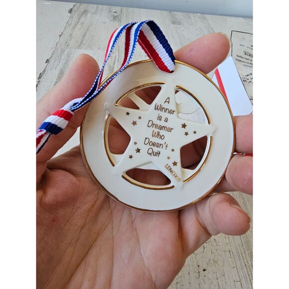 Lenox My star gymnast porcelain ornament new‎ RARE 871249 dreamer Xmas tree - Picture 4 of 8